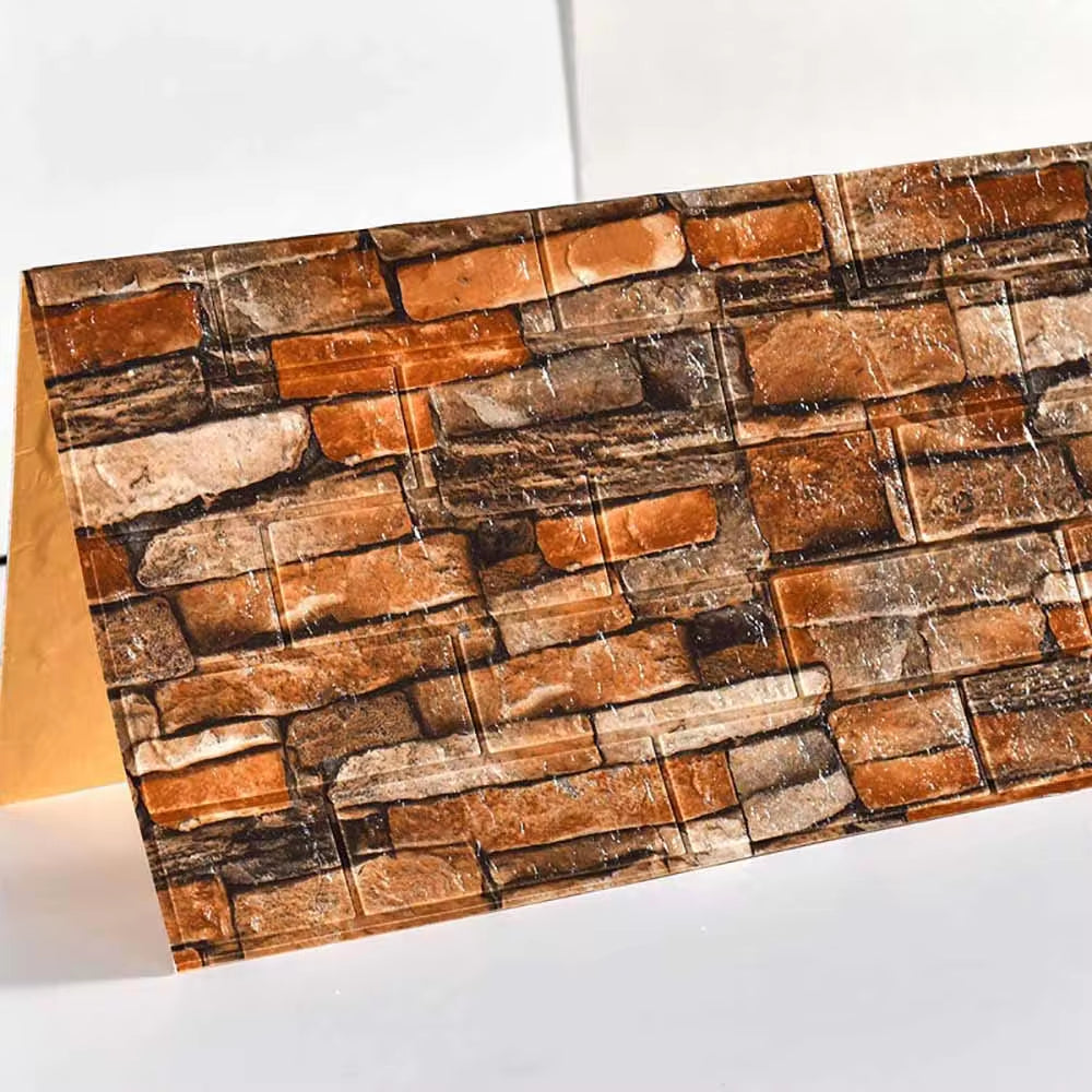 1-30Pcs 77*70/35*30Cm 3D Wall Sticker Imitation Brick Bedroom Home Decor Waterproof Self-Adhesive DIY Wallpaper for Living Room